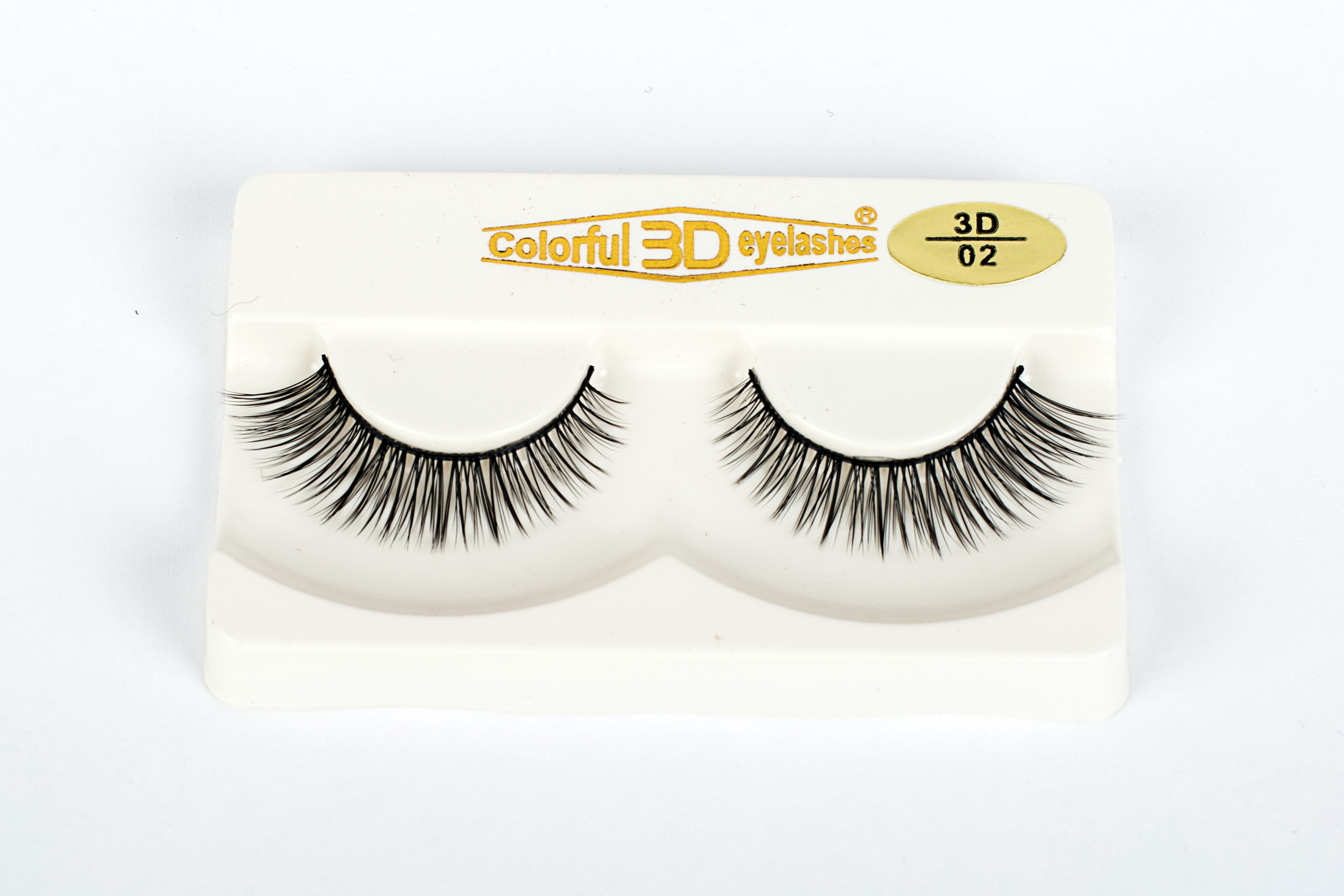 3D silk eyelashes strip fiber eye lashes JH010